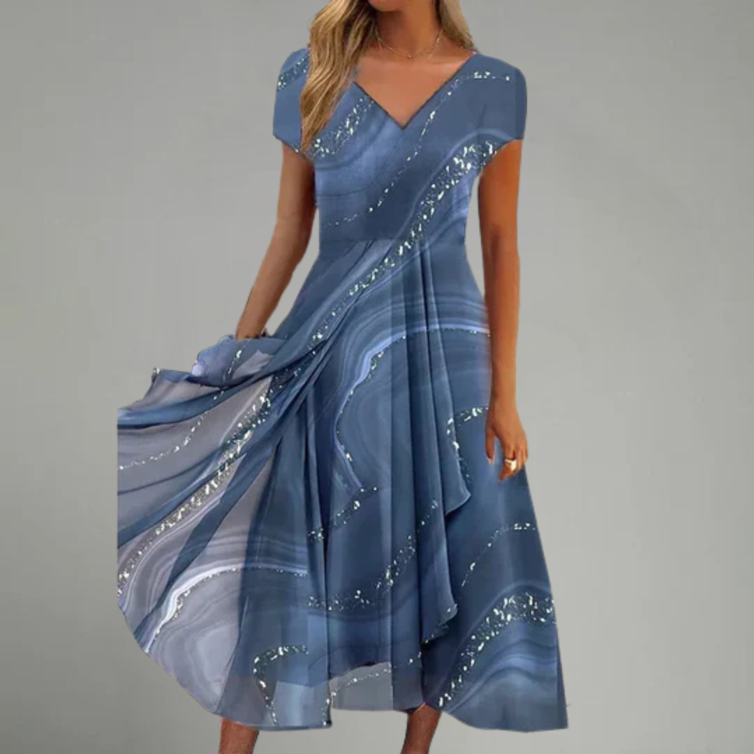 Naomi | V-neck Midi Dress