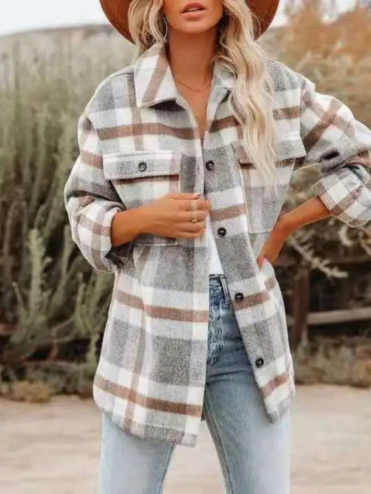 Charlotte | Plaid Overshirt Coat