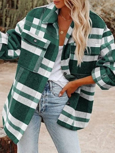 Charlotte | Plaid Overshirt Coat