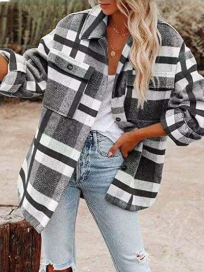 Charlotte | Plaid Overshirt Coat