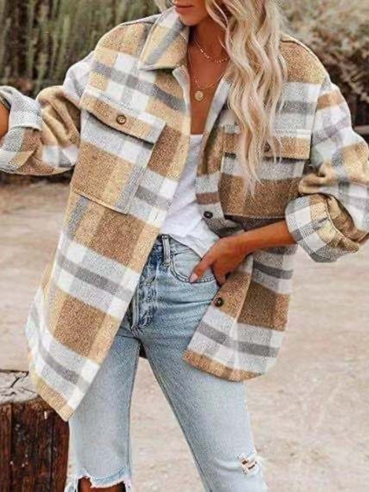 Charlotte | Plaid Overshirt Coat