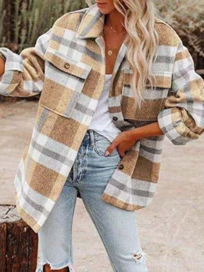 Charlotte | Plaid Overshirt Coat