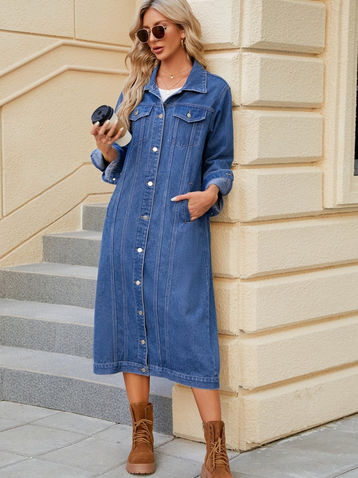 Madeline | Denim Duster Jacket