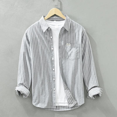 Maréa | Striped Shirt in Premium Linen