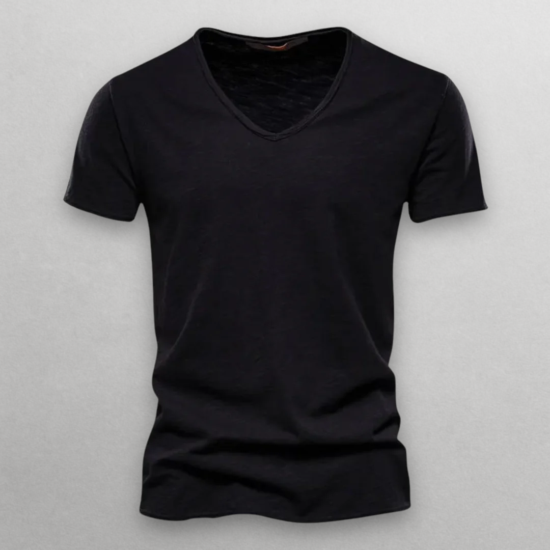 Shinari | V-neck Cotton T-Shirt