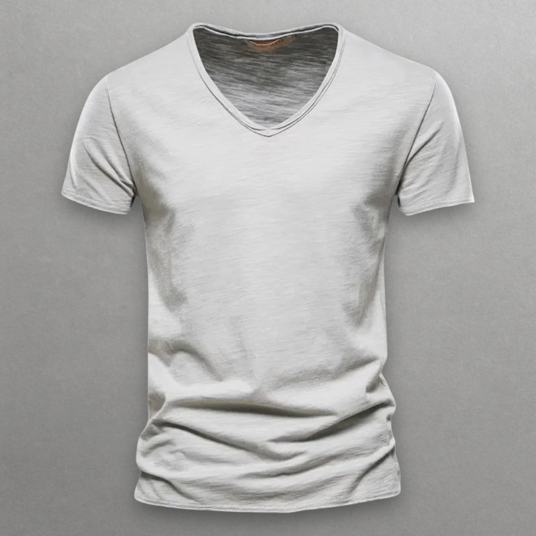 Shinari | V-neck Cotton T-Shirt