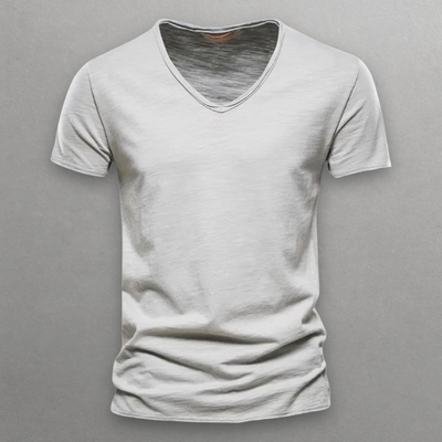 Shinari | V-neck Cotton T-Shirt