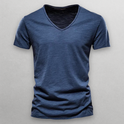 Shinari | V-neck Cotton T-Shirt