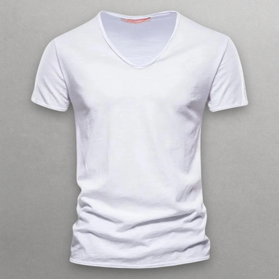 Shinari | V-neck Cotton T-Shirt
