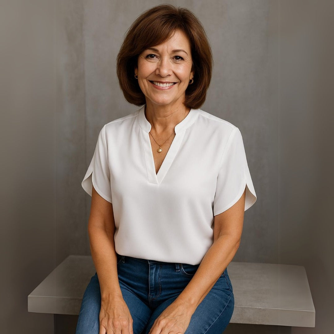 Elora | Relaxed V-Neck Top