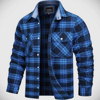 Northwoods | Plaid Flannel Button-Up Shirt Jacket