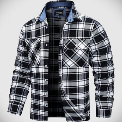 Northwoods | Plaid Flannel Button-Up Shirt Jacket