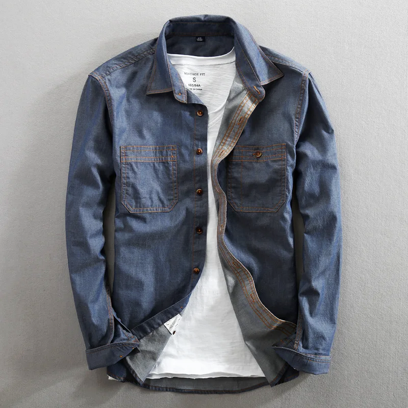 Shigoto | Cotton Long Sleeve Button-Up Shirt