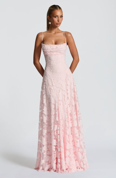 Francisa | Long Dress with Lace Bodice