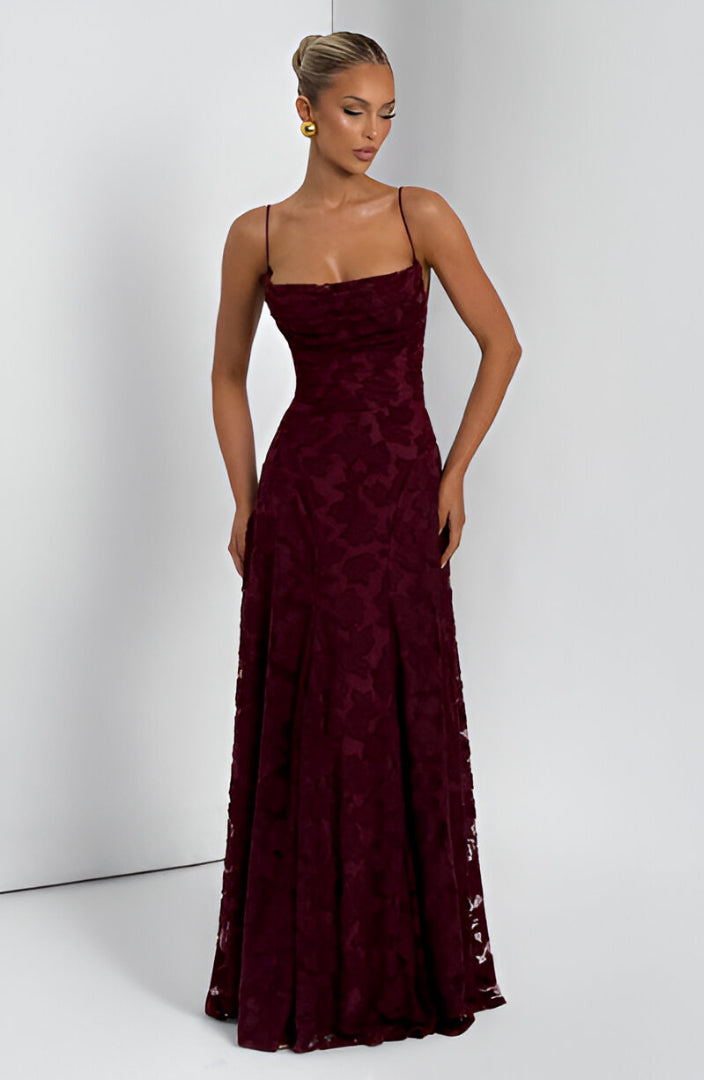 Francisa | Long Dress with Lace Bodice