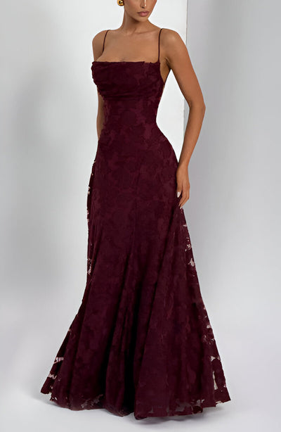 Francisa | Long Dress with Lace Bodice