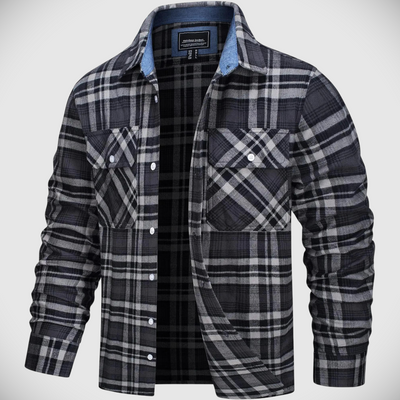 Northwoods | Plaid Flannel Button-Up Shirt Jacket
