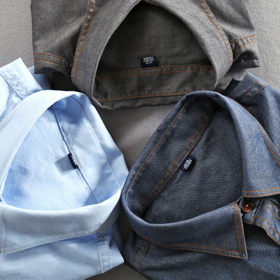 Shigoto | Cotton Long Sleeve Button-Up Shirt